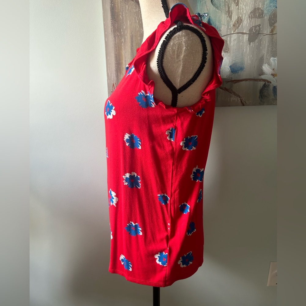 Draper James Flutter Sleeve Top In Fireworks - Picture 6 of 6